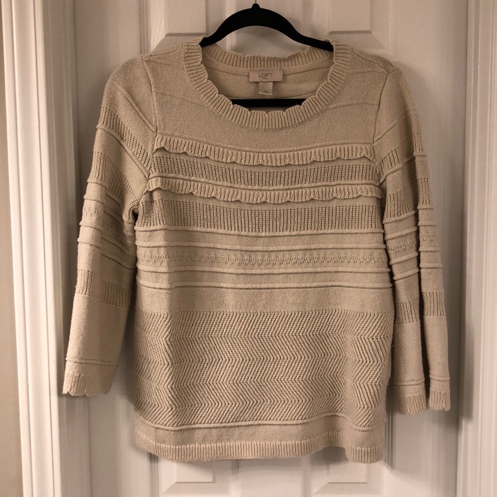 Scalloped sweater